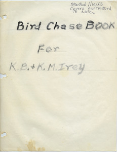 Bird chase book