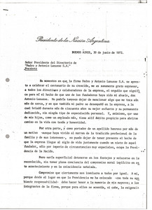 Letter from Alejandro A. Lanusse to Antonio and Pedro Lanusse