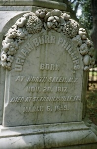 Grace Cemetery (St. Francisville, La.): Uriah Burr Phillips, 1859