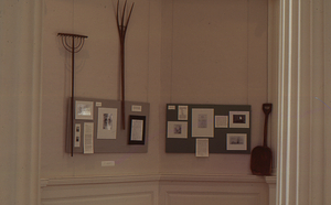 "From Sickle to Combine" an exhibition of Buxton Farms agricultural implements of the Hopkins Forest Farm Museum shown at the Williams College Museum of Art, November 18 - December 18, 1976.