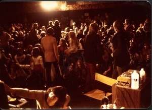 Large gathering in the Shea Theater