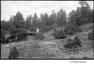 Enclosed garden and outbuildings, Lama Foundation