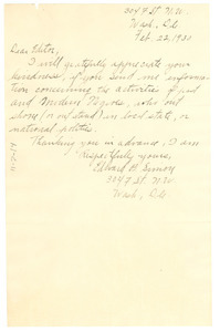 Letter from Edward B. Simon to W. E. B. Du Bois