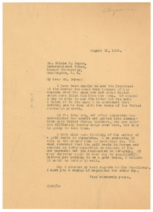 Letter from W. E. B. Du Bois to Malaku E. Bayen