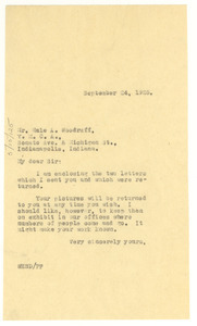 Letter from W. E. B. Du Bois to Hale Woodruff