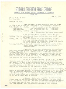 Letter from Southern California Peace Crusade to W. E. B. Du Bois