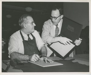 An ICD instructor works with a trainee on the box for the 1953 President's Trophy