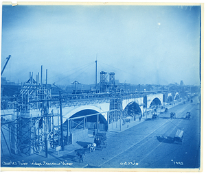 Charles River Bridge progress view