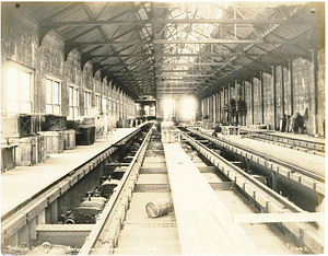 Sullivan Square Terminal, interior of new car house repair shop