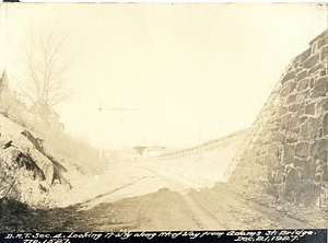 Looking northwesterly along right of way from Adams Street Bridge