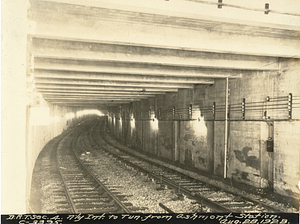 Dorchester Rapid Transit section 4. North entrance to tunnel from Ashmont Station