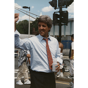 Senator John Kerry at the Festival Puertorriqueño parade