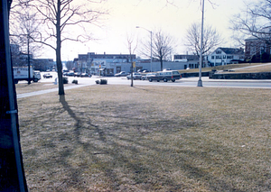 Corner of Woburn Street and Main Street at Lowell Street