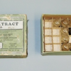 Box of liver extract no. 343, circa 1929