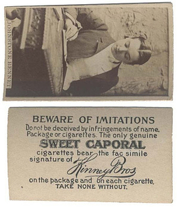 Johnstone Bennet Cigarette Postcard