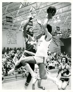 Suffolk University men's basketball game, 1977