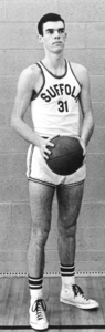 Suffolk University basketball player Jay Crowley, 1967