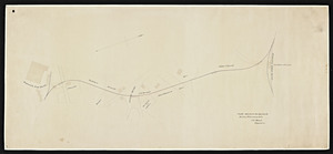 [Plan of a railroad from the Weymouth Iron Works to the South Shore railroad in East Weymouth] / Samuel L. Minot, engineer.