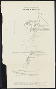 Traditional map of Chatham & Monomoy