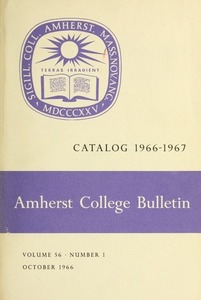 Amherst College Catalog 1966/1967