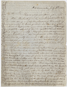 Justin Perkins letter to Edward Hitchcock, 1845 July 8