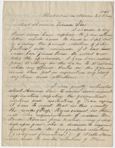 Guido Sandberger letter to Edward Hitchcock, 1845 June 25