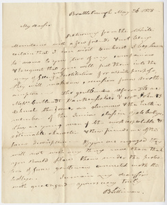 Benjamin Silliman letter to Edward Hitchcock, 1828 May 26