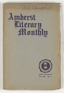 The Amherst literary monthly, 1906 January