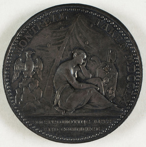 Silver medal commemorating the capture of Montreal, 1760