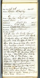 Tewksbury Almshouse Intake Record: Murphy, Morris
