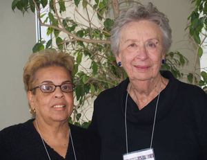 Doris Bunte and Elaine Werby at the Boston Public Housing Mass. Memories Road Show