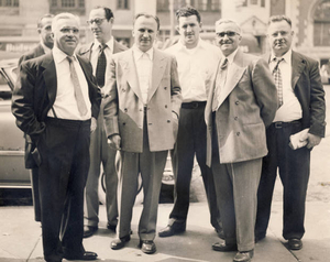 My father with 'Rocky' Marciano on the occasion of the 'Jersey Joe' Walcott bout