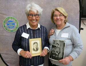 Bonnie Nolan and Kathleen Crotty at the Winchester Mass. Memories Road Show