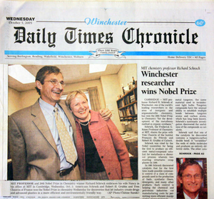 Richard and Nancy on Nobel day
