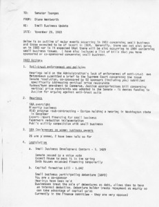 Small Business Update