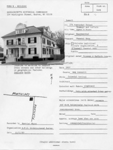 Pawtucket Street, Acre - Pawtucket Street, 276 - Tremond and Suffolk Agent's House