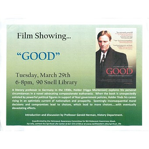 "Good" Film flyer, 2011.