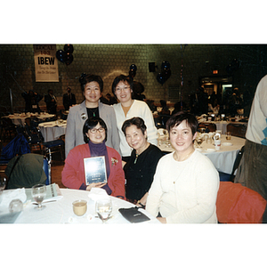 Lydia Lowe and Suzanne Lee at a University of Massachusetts awards ceremony