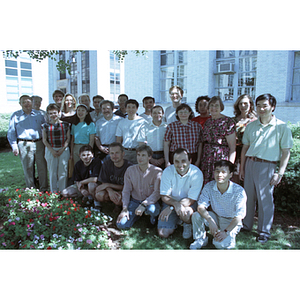 Barry Karger, Frantisek Foret and Bill Giessen with students