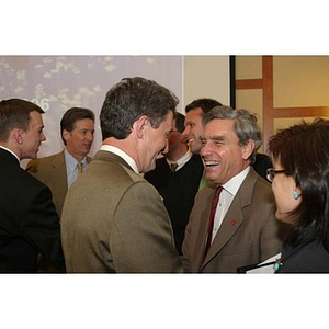 President Freeland and Bob Davis converse at the Training Future Innovators Entrepreneurs Panel