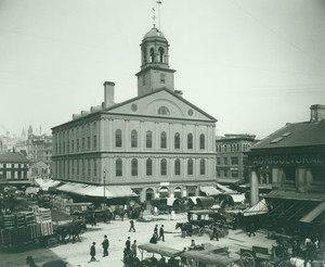 Exterior view of Faneuil Hall, Boston, Mass.