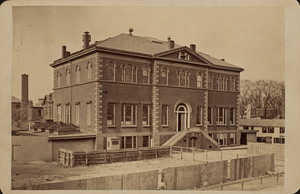 Exterior view of the Old Harvard Medical School, Boston, Mass, ca. 1880