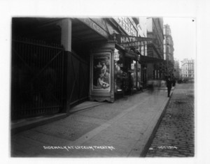 Sidewalk at Lyceum Theatre, 665 Washington St., west side, Boston, Mass., October 1904