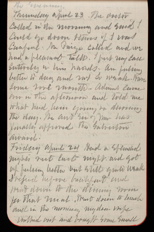 Thomas Lincoln Casey Notebook, February 1890-May 1891, 68, the evening.