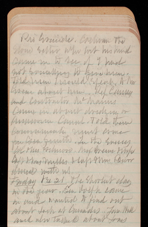 Thomas Lincoln Casey Notebook, November 1894-March 1895, 051, Rio Grande. [illegible] the