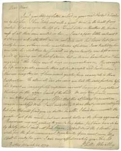 Letter from Phillis Wheatley to Obour Tanner, 21 March 1774
