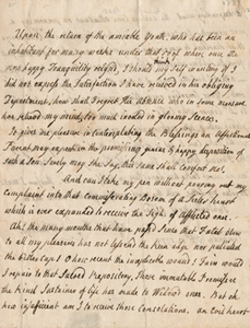 Letter from Hannah Winthrop to Mercy Otis Warren, 12 October 1779