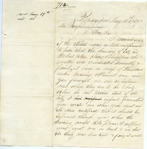 Letter from J. M. Palmer to Joseph Lyman