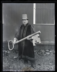 E. N. "Jack" Fuller, in regalia of Brainless Ass of a Master, Ancient Sirloin Lodge #1, Sluice Pond