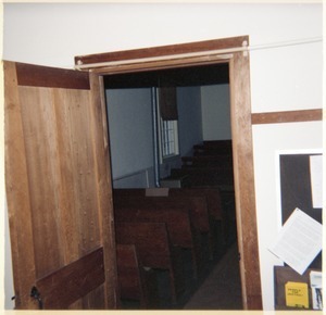 Meetinghouse interior, North Dartmouth Monthly Meeting